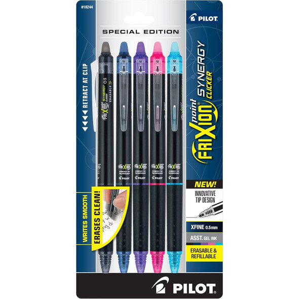 FriXion Synergy Clicker Erasable Pens, Set of 5