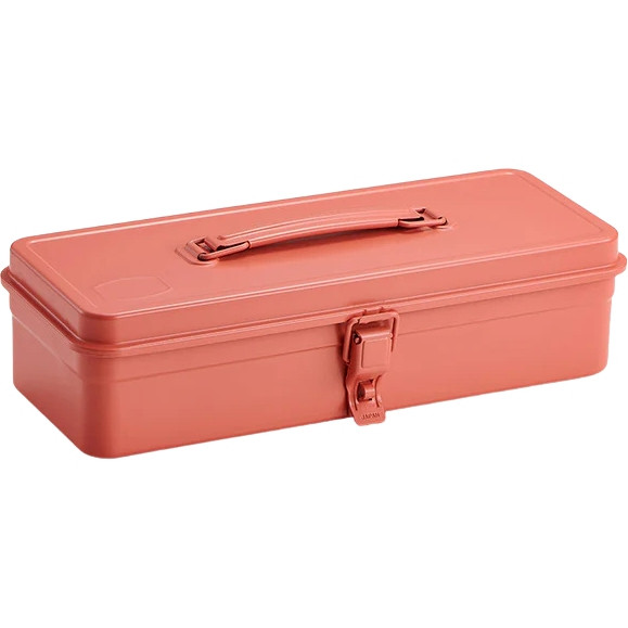 Toyo Trunk Type Toolbox with Handle, Coral