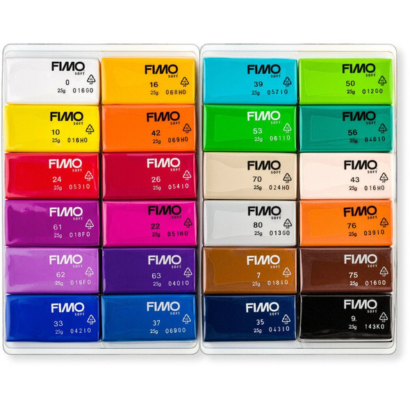 FIMO Clay Basic Set, 24 Colors