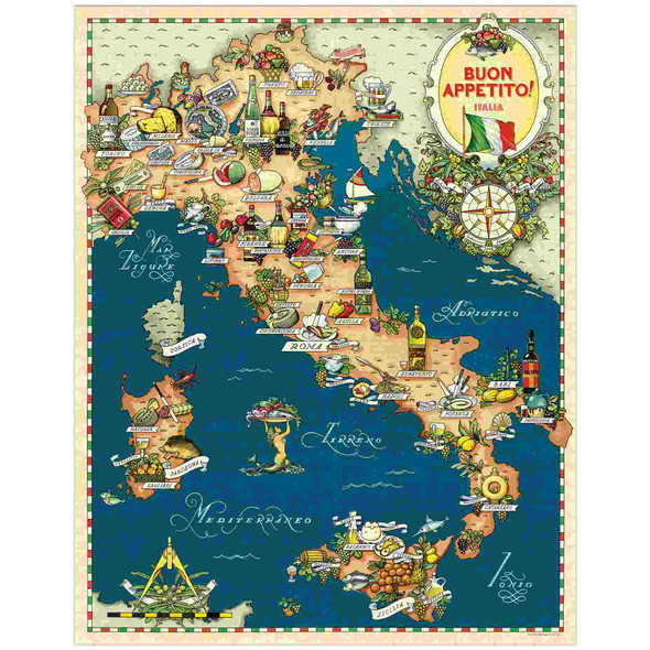 Vintage Jigsaw Puzzle, Boun Appetito
