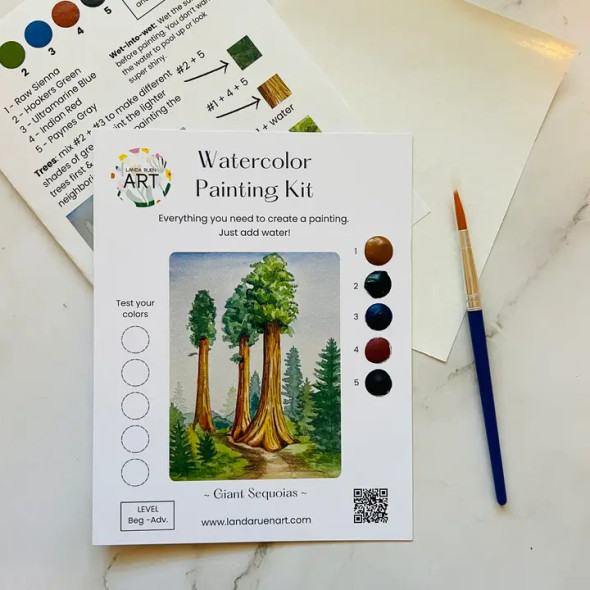 Giant Sequoias Watercolor Kit