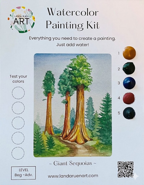 Giant Sequoias Watercolor Kit