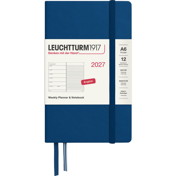 Leuchtturm 2027 12M Weekly Planner, 3.5" x 5.5"