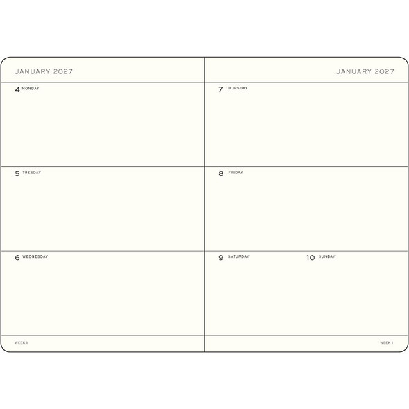 Leuchtturm 2027 18M Weekly Planner, 5.75" x 8.25"