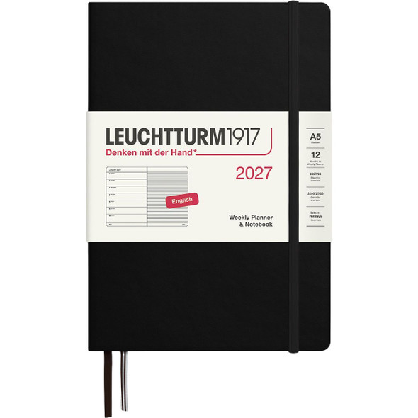 Leuchtturm 2027 12M Weekly Planner, 5.75" x 8.25"