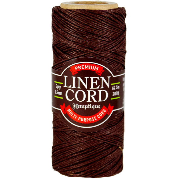 Linen Cord Spool, Brown