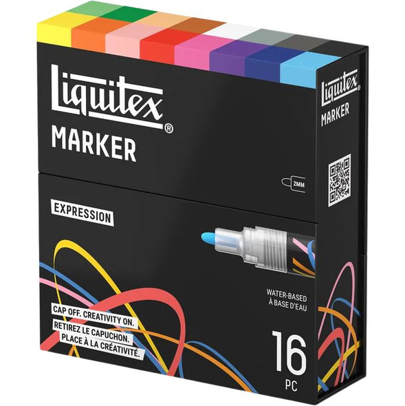Liquitex Paint Markers 2mm, Set of 16