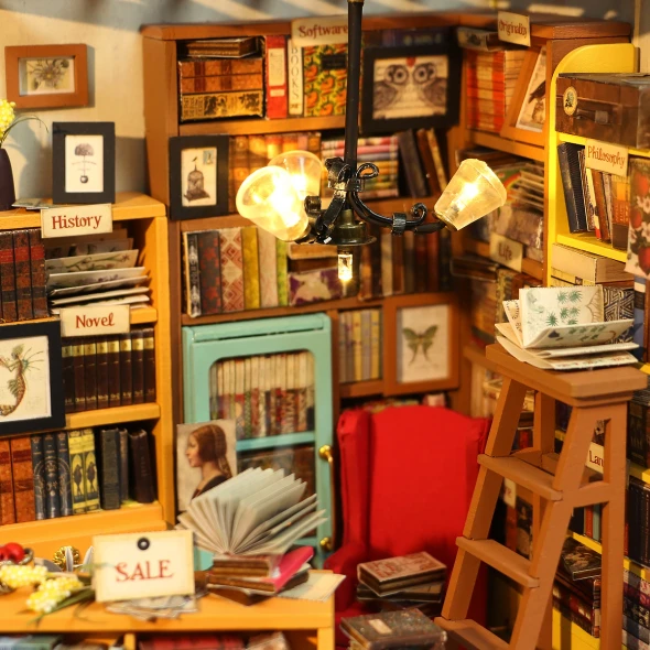 DIY Miniature House Kit, Sam's Study