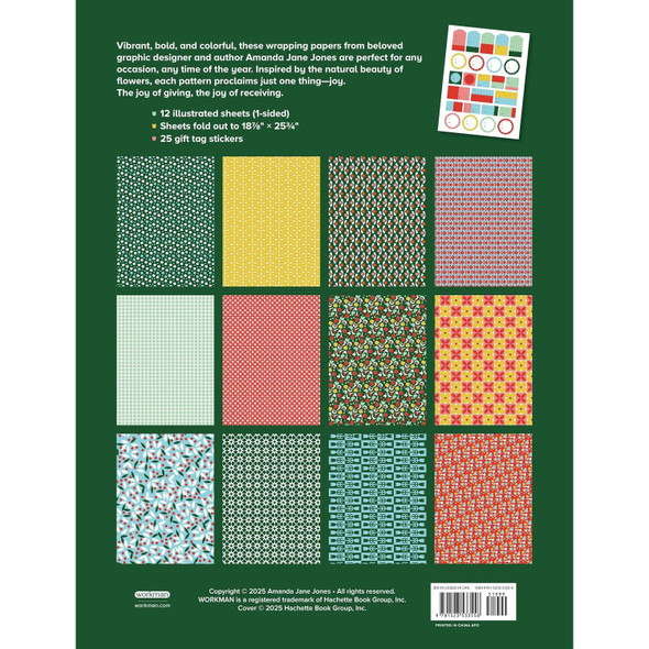 Florals Gift Wrap Book