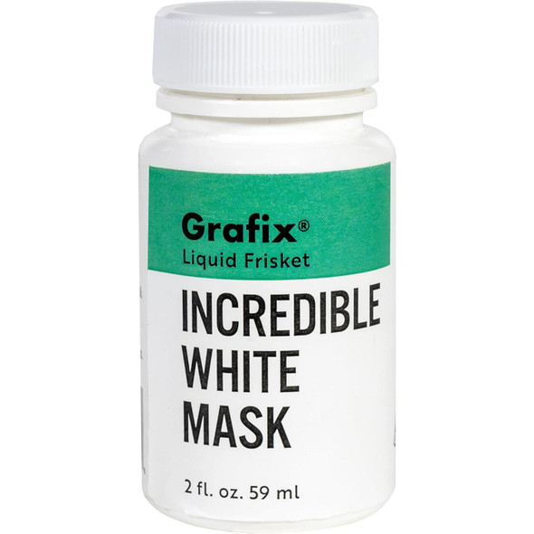 Grafix White Mask Liquid Frisket, 2oz