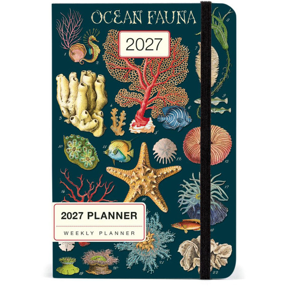 Cavallini 2027 Weekly Planner, Ocean Fauna