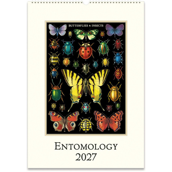 Cavallini 2027 Wall Calendar, Entomology