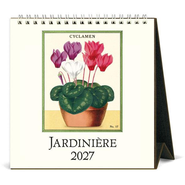 Cavallini 2027 Desk Calendar, Jardinere