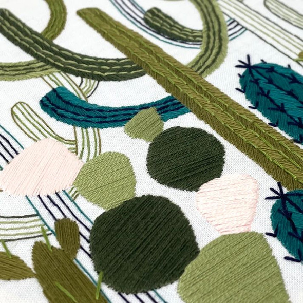 Embroidery Kit, Cactus Garden