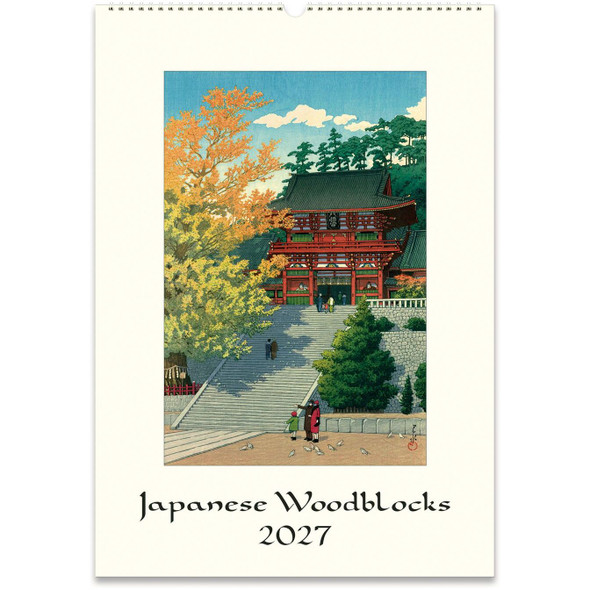 Cavallini 2027 Wall Calendar, Japanese Woodblocks