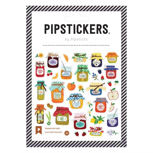 Pipstickers Stickers, Canned with Care