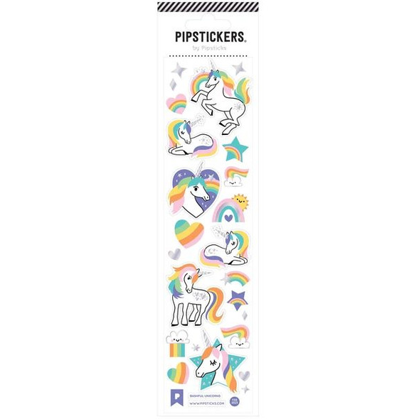 Pipstickers Stickers, Bashful Unicorn