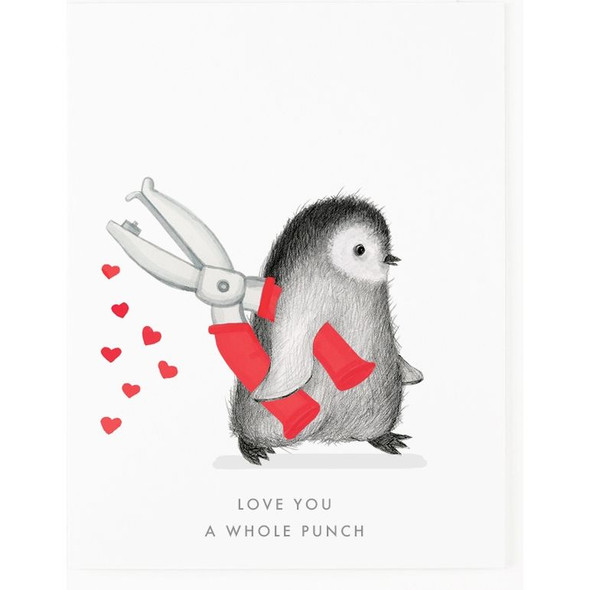 I love You Whole Punch Card