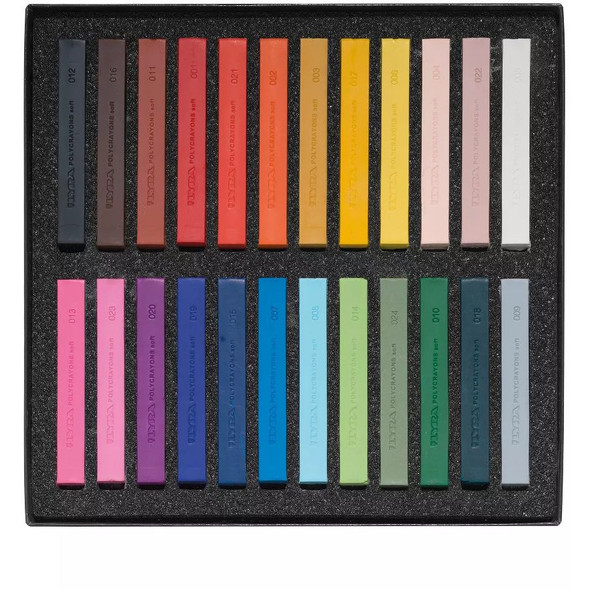 Lyra Polycrayons Soft Pastels, Set of 24