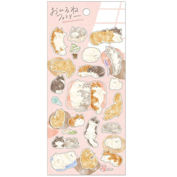 Cat Nap Family Stickers