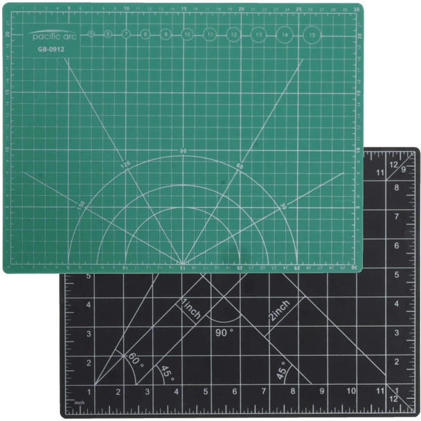 Self-Healing Cutting Mats, Black/Green