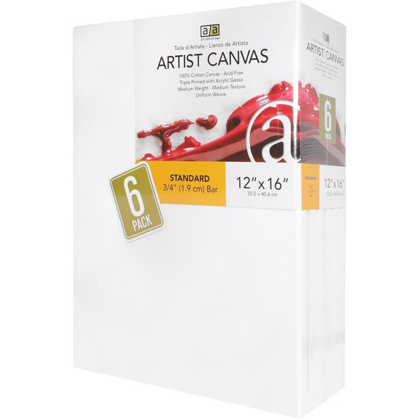 Artist Canvas Value Pack, 12 x 16"
