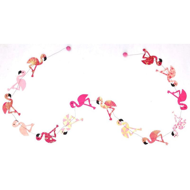 Paper Garland, Flamingos