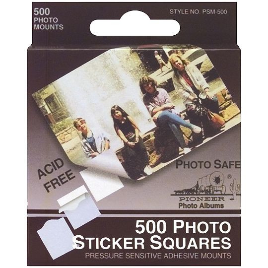 Pioneer Photo Sticker Squares, 500 Pack - FLAX art & design