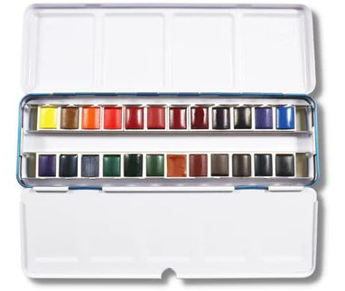Niji Artist Watercolors, Set of 24 - FLAX art & design