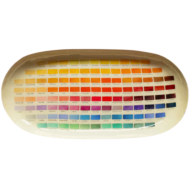 Oval Enamel Tray, Nomenclature of Colors