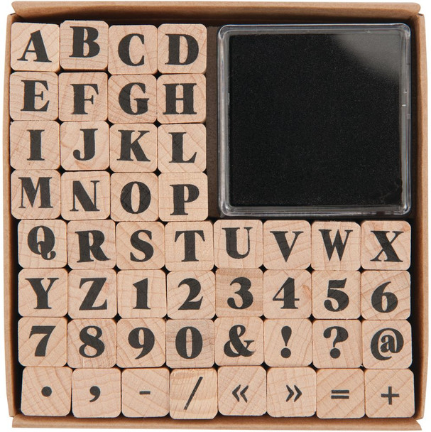 Alphabet Stamp Pad Set