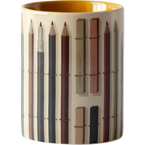 Enamel Pencil Cup, Pencils