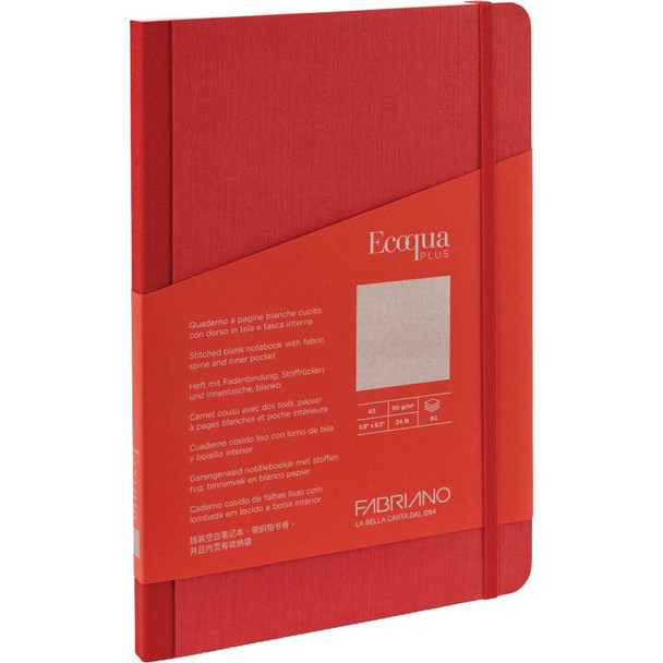 Ecoqua Plus Fabricbound Notebooks A5, Blank