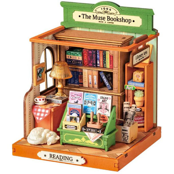 DIY Miniature House Kit, The Muse Bookshop