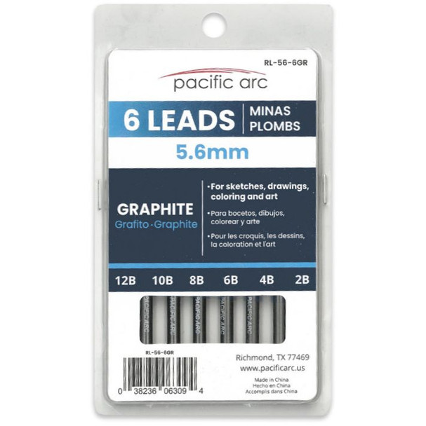 5.6mm Graphite Leads, 6 Pack