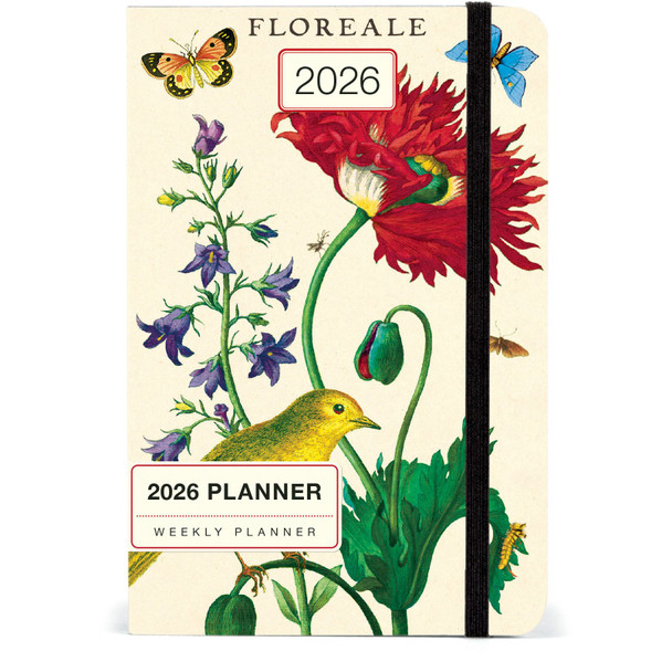 Cavallini 2026 Weekly Planner, Floreale