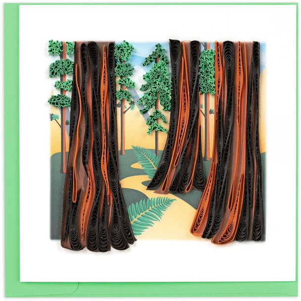 Quilled Redwood Trees Card
