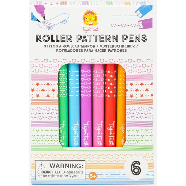Roller Pattern Pens, Set of 6