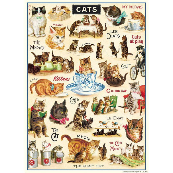 Cavallini Paper, Vintage Cats II