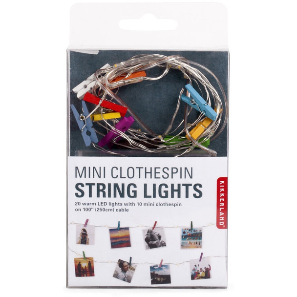 Mini Clothespin String Lights