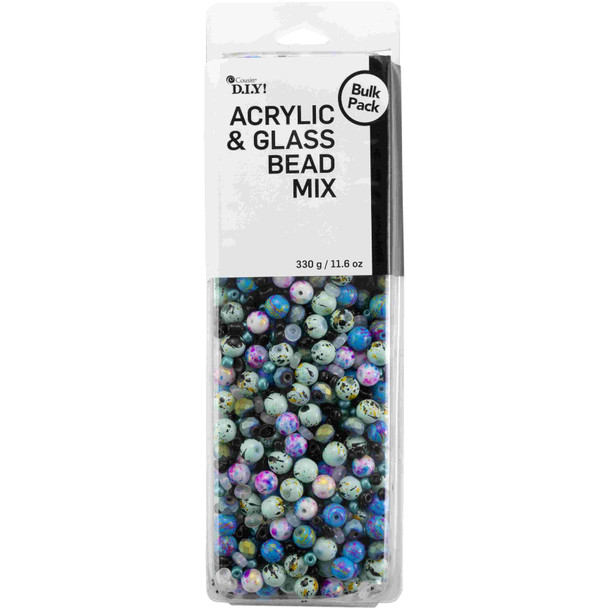 Acrylic & Glass Bead Mix, 1000 Pieces