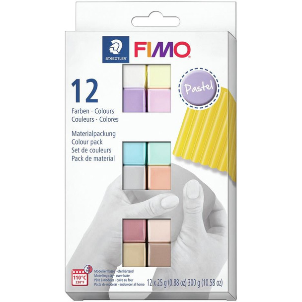 FIMO Clay Pastel Set, 12 Colors