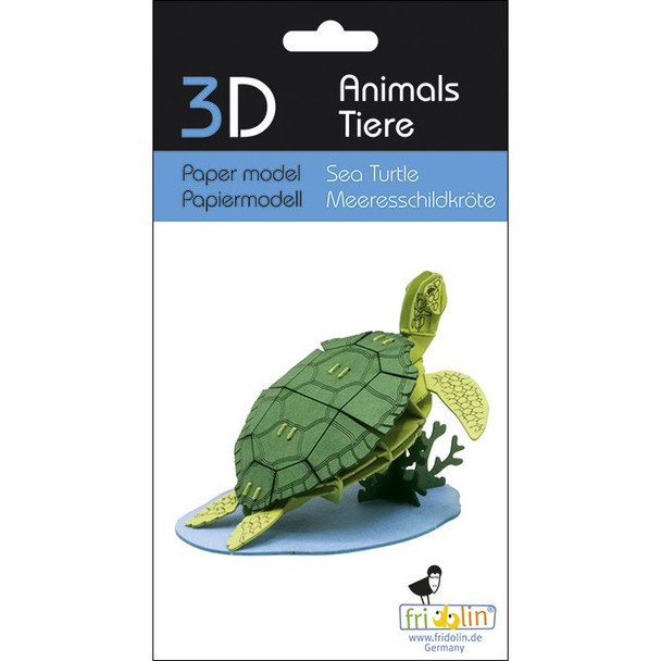 3D Paper Model, Sea Turtle