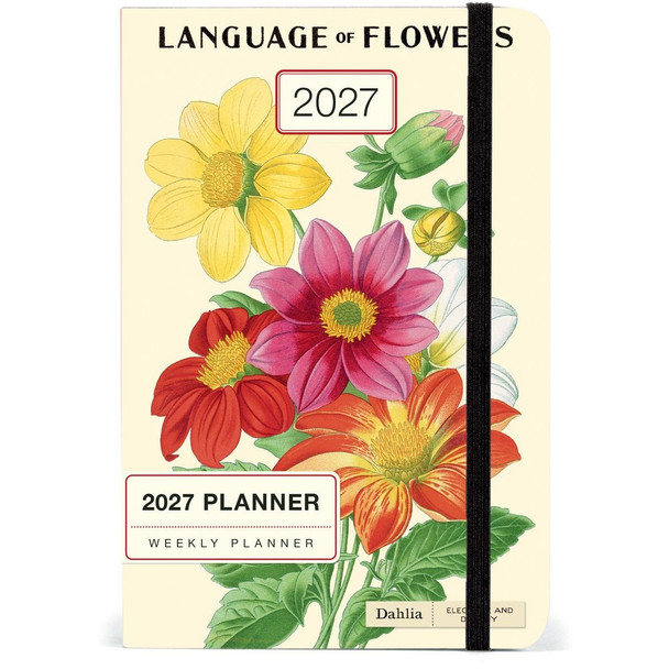 Cavallini 2027 Weekly Planner, Language of Flowers
