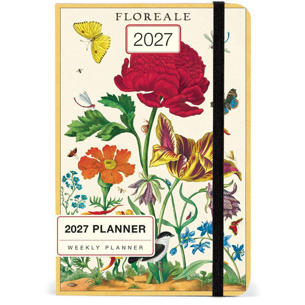 Cavallini 2027 Weekly Planner, Floreale