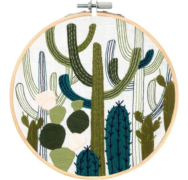 Embroidery Kit, Cactus Garden