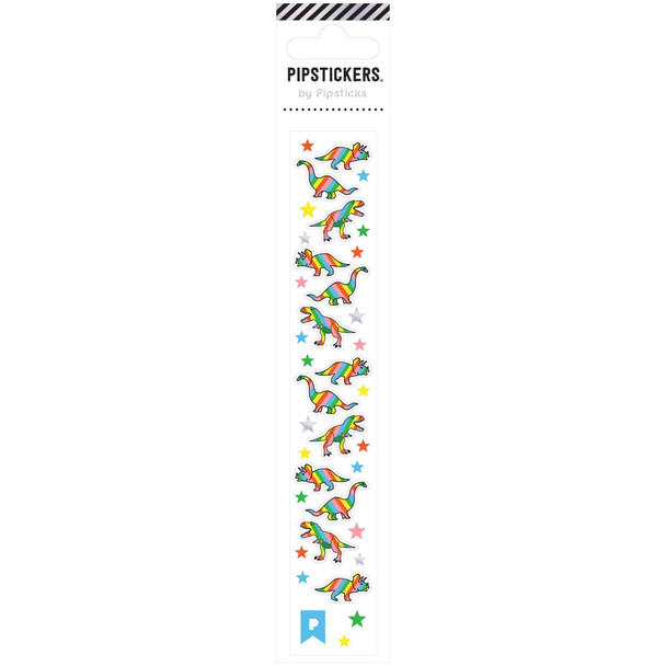 Pipstickers Stickers, Mini Rainbow Dinosaurs