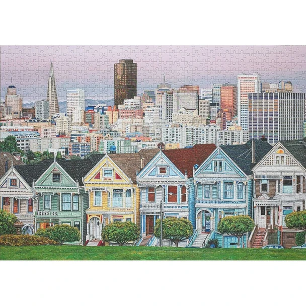 Painted Ladies of San Francisco 1000-Piece Jigsaw Puzzle