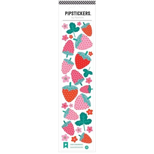 Pipsticks Stickers, Fuzzy Strawberries