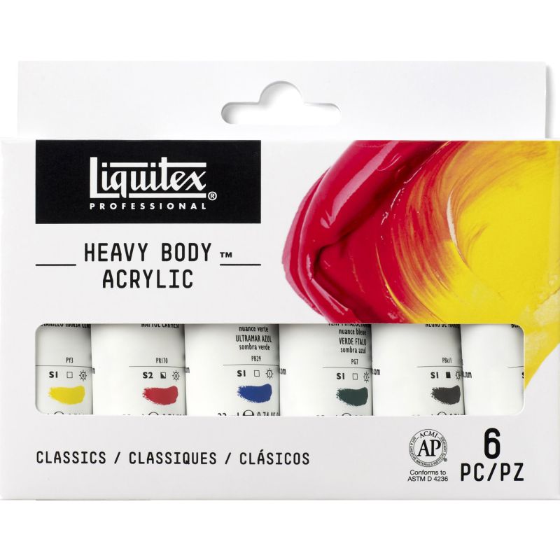 Liquitex Basics Acrylic 6-Color Set